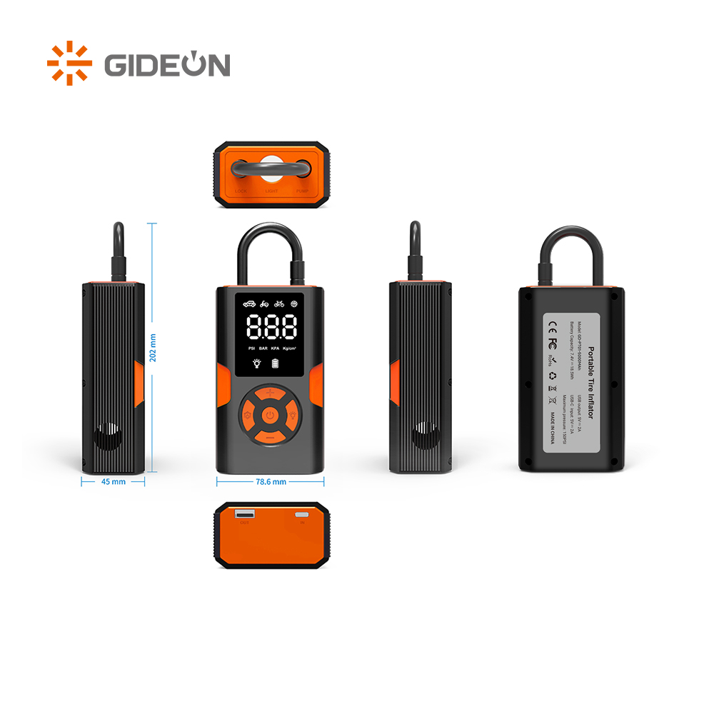 GD-PT01-5000MAMA Inflador de neumáticos portátiles para neumáticos para automóviles, bolas