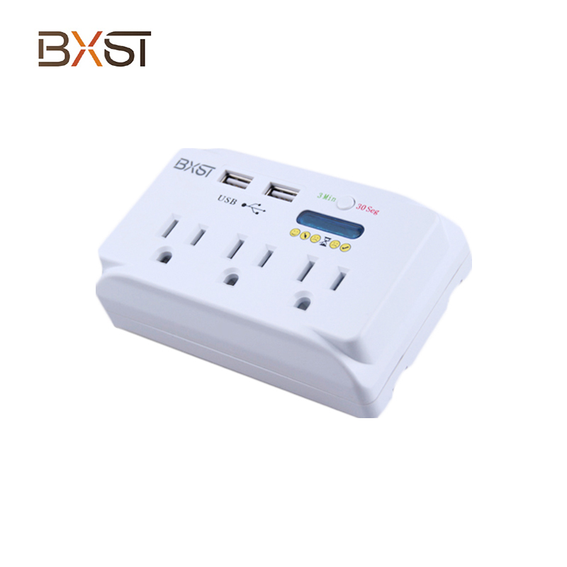 Protector de voltaje de zócalo eléctrico BXST para la pared V071-USB