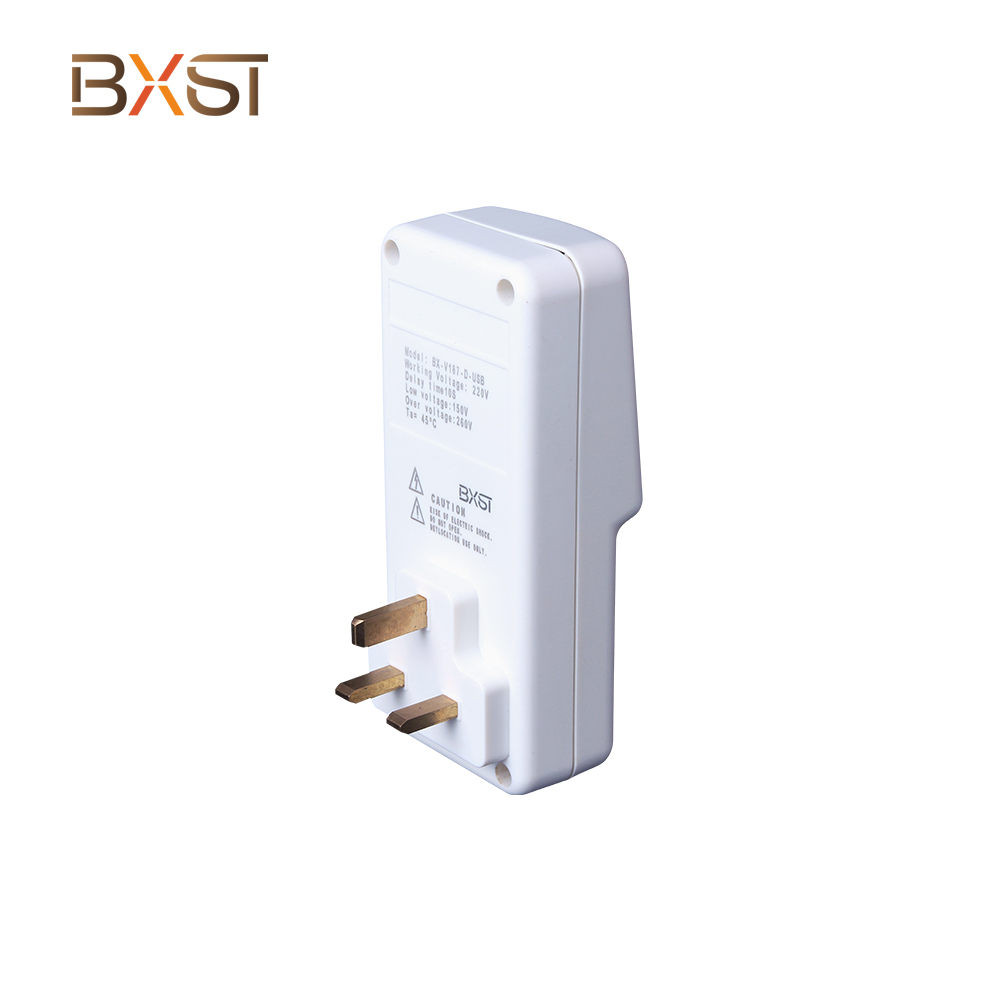 BXST TV Guard del Reino Unido Protector de voltaje automático con USB V187-D-USB