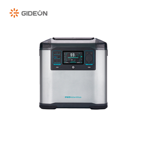 Fuente de alimentación de almacenamiento de emergencia GD-SS025 2000W/2200W Potencia portátil con luces LED para viajes de campamento 
