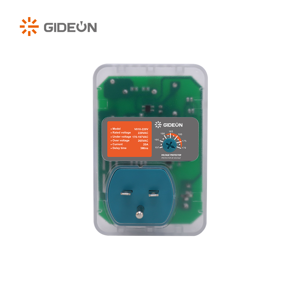 Protector de voltaje ajustable GD-V010 220V con 3 minutos de retraso para el hogar