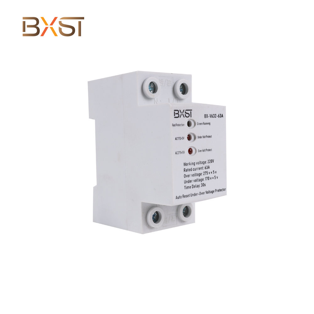 Protectores de voltaje 3 de fase DIN Rail de BXST para el hogar V632-63A