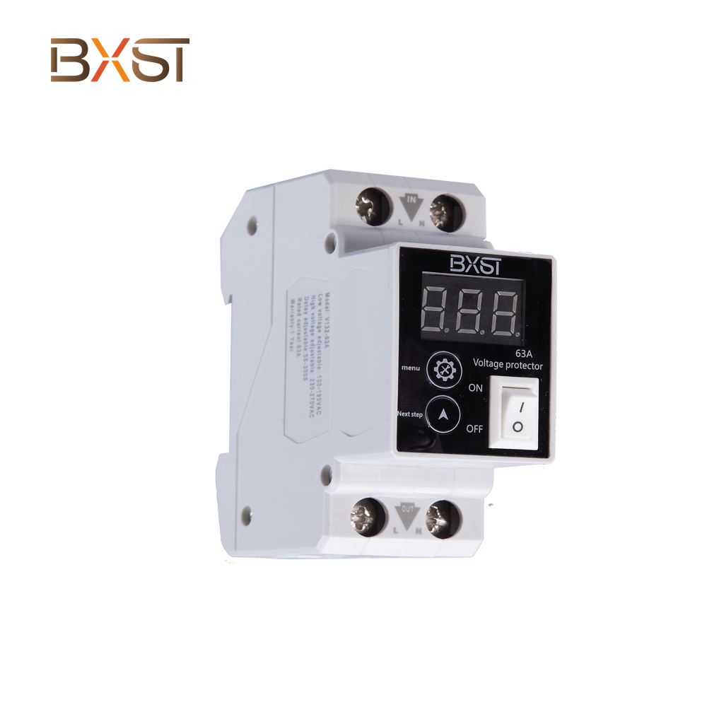 BXST DIN Rail 220V Voltaje de una sola fase Protector V132