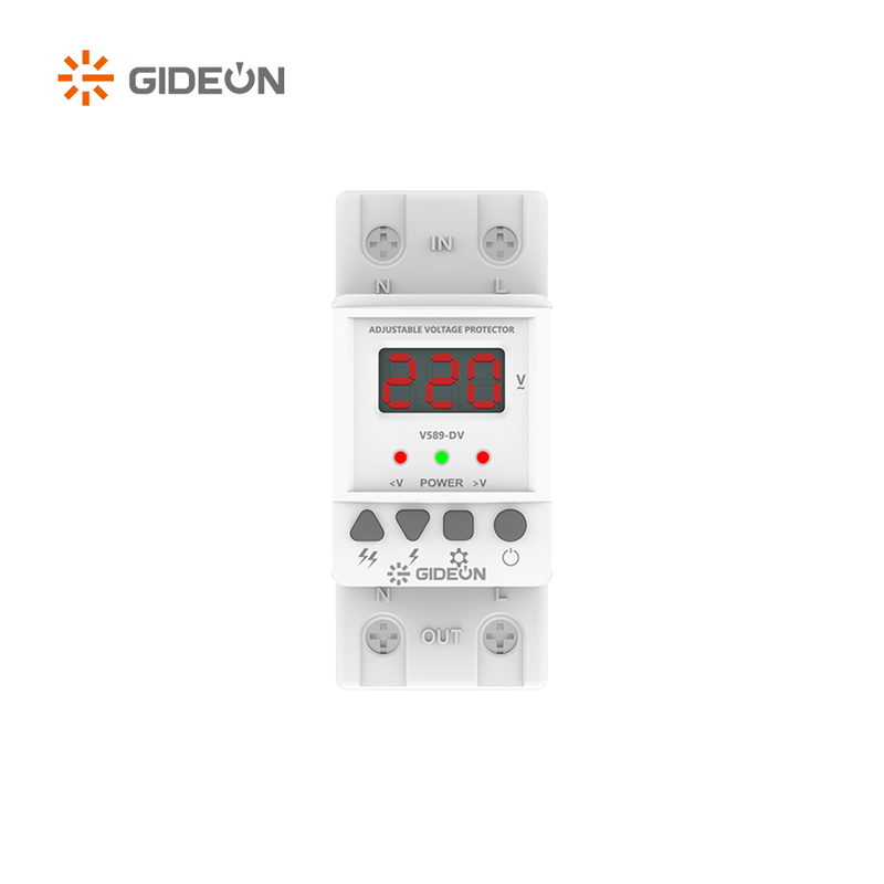 Protector de riel DIN ajustable GD-V589-DV con pantalla