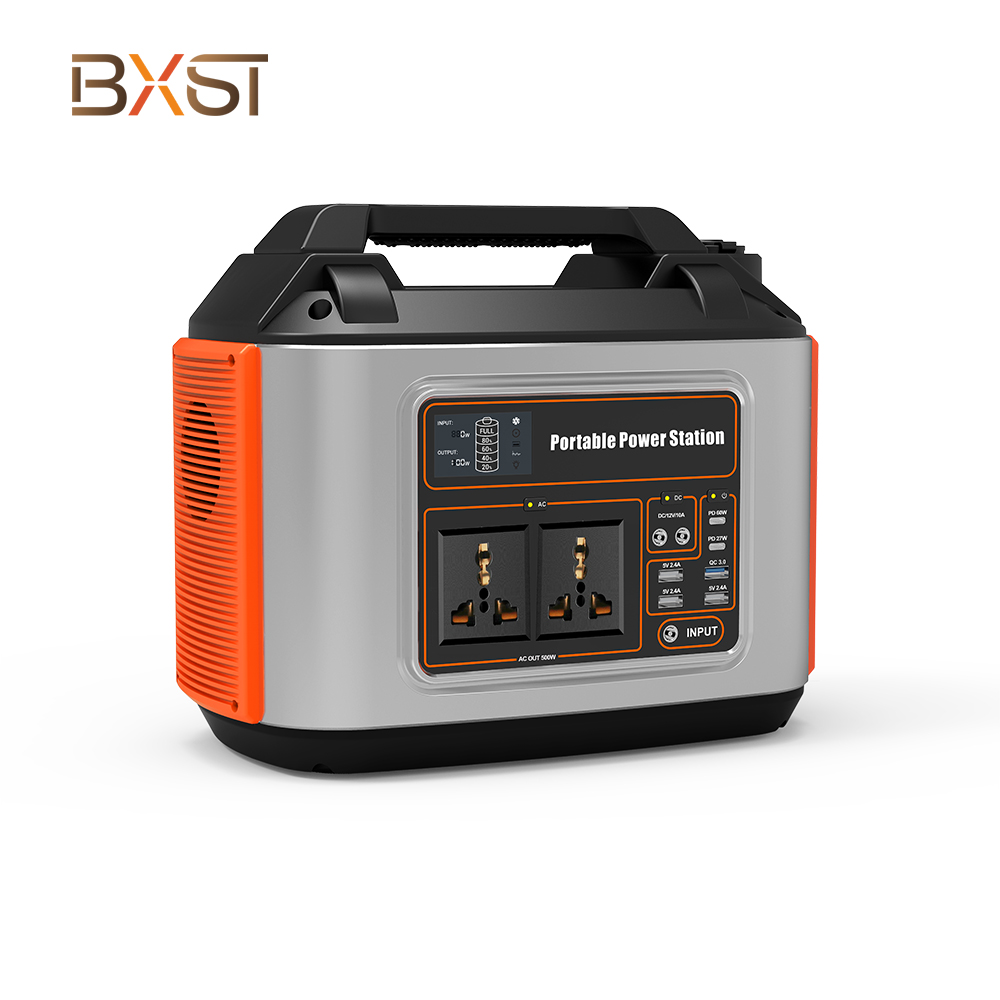 Fuente de alimentación de almacenamiento de energía portátil BXST con USB y Tipo-C SS011-500W