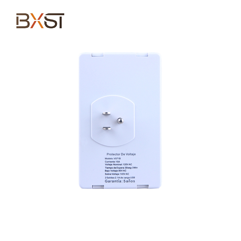 Protector de voltaje de zócalo eléctrico BXST para la pared V071-USB