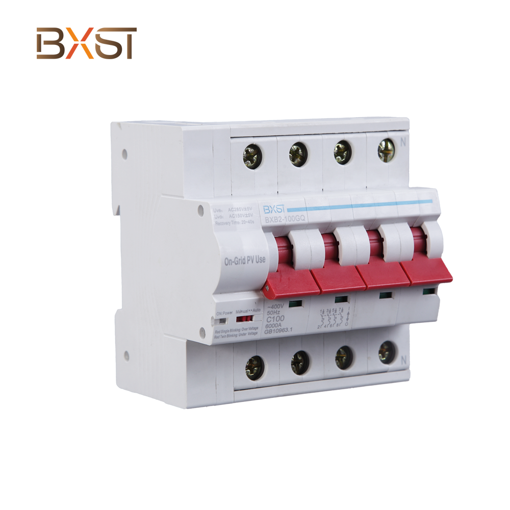 BXST DIN Rail sobre y debajo del protector de voltaje de cableado V006-100-3