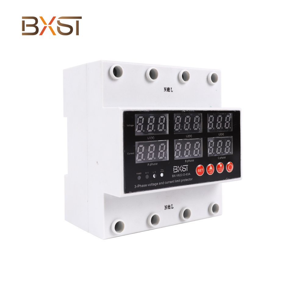 BXST DIN Rail Home Voltaje 3 fase Protector V622-D