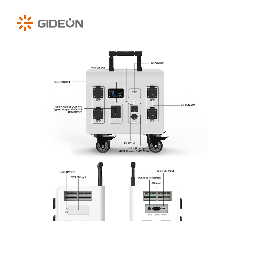 GD-SS026-3000W Suministro de energía de almacenamiento de energía portátil para exteriores