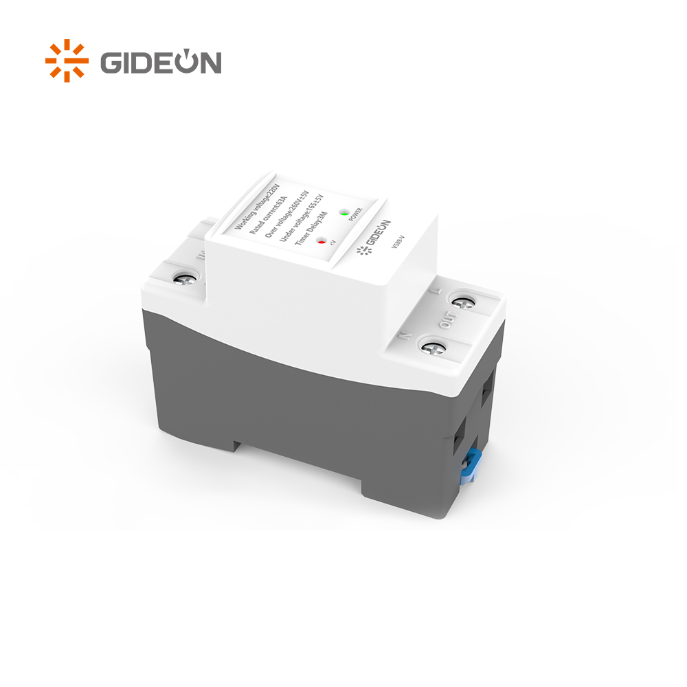 Protector de voltaje de rieles DIN GD-V589-V con luz indicadora