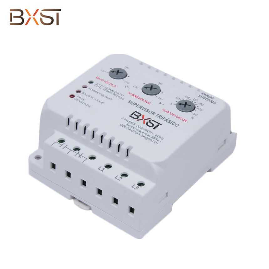 BXST Calificados Din Rail Rail Tensión 3 de fase para el refrigerador doméstico V086