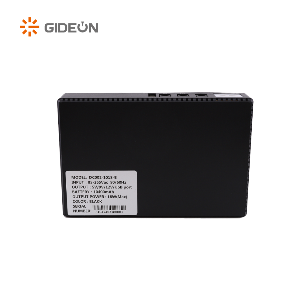 Banco de energía ininterrumpible de CC con batería de iones de litio GD-DC002 para monitorear el enrutador WIFI